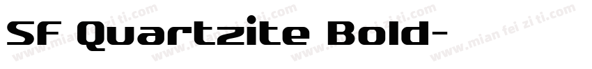 SF Quartzite Bold字体转换